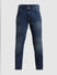 Dark Blue Low Rise Washed Ben Skinny Jeans_410890+6